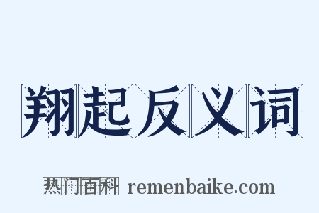 翔起反义词是什么意思的图片